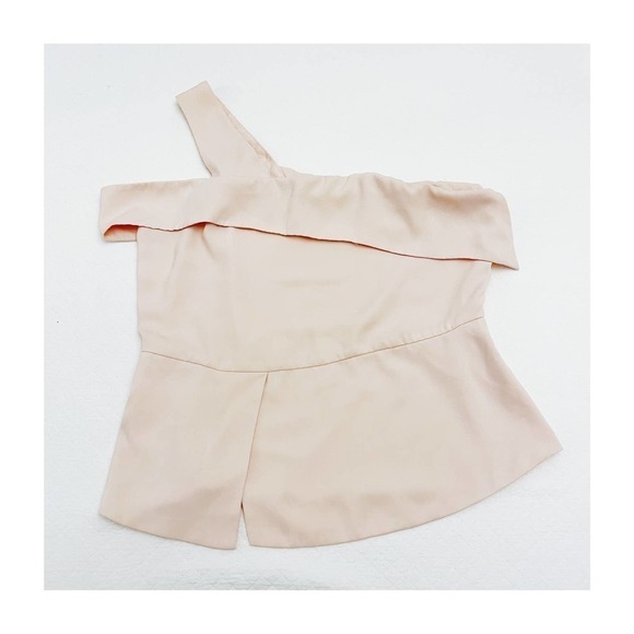 Naked Zebra Nude Pink Assymetrical Tank Top SZL - Picture 1 of 5